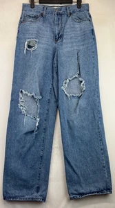 RSQ Jeans - Womens Size 28 - Blue - Baggy Leg - Distressed/Destroyed (4092) - Picture 1 of 21