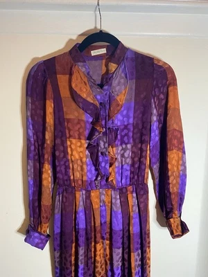 Vestido vintage de seda Oscar De La Renta  Foto 1 de 4