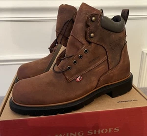 RED WING Dynaforce 6 Inch Waterproof Soft Toe Leather Boots 415 Size 10.5 D Men - Picture 1 of 15