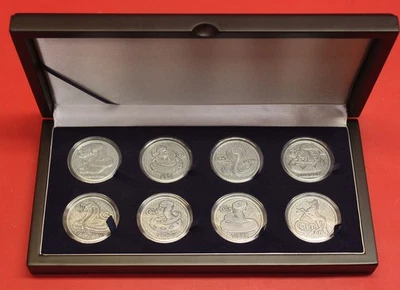 Colt Firearms Seven Serpents Nickel Medallions with Display Case #3 of 25 Python - Image 1 of 4