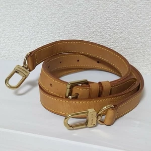 Louis Vuitton Bag Shoulder Strap Belt Natural Leather Unisex France Authentic - Picture 1 of 6
