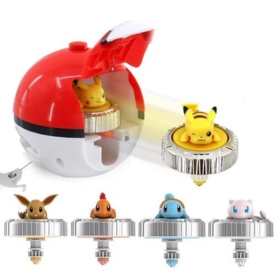 Pokémon Charmander Poké Ball Battle Spinner Pack Spinning Battling Top Eevee gif - Image 1 of 4