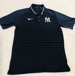 Nike Baseball NY Yankees Dri-Fit blau Polo Team Shirt Erwachsene Herren Größe Medium " - Bild 1 von 7