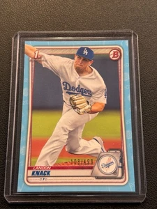 2020 Bowman Draft - Landon Knack 1st Bowman #BD-52 Sky Blue Border /499 - Picture 1 of 2
