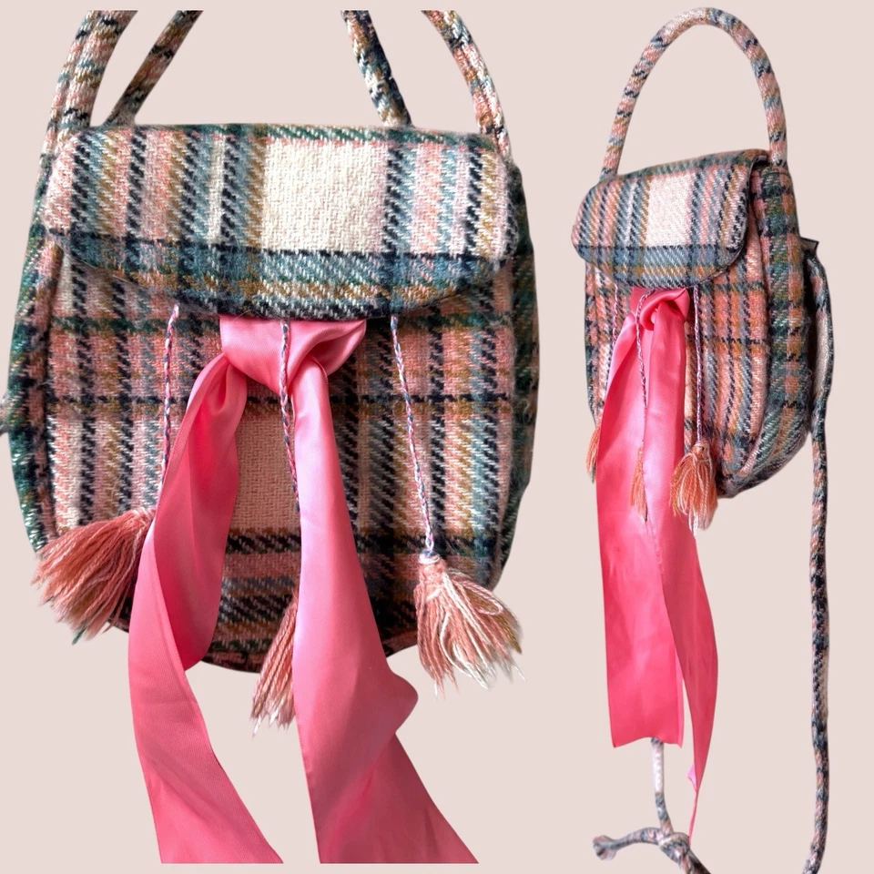 Vogue Roupas Impraticáveis Tartan Sporan Bolsa Xadrez de Lã Nova Com Etiqueta Artesanal Eidenburg - Imagem 1 de 4