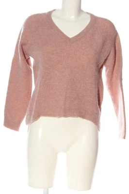 MINIMUM V-Ausschnitt-Pullover Damen Pullover Gr. DE 38 pink Casual-Look - Bild 1 von 4