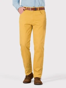 👖PIERRE CARDIN JEANS/CHINOS W32"/L30" MUSTARD YELLOW,STRAIGHT,STRETCH COTTON - Picture 1 of 17