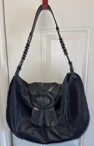 CHI DESIGNED BY FALCHI Snakeskin & Pebbled Leather Shoulder Bag - Picture 1 of 10