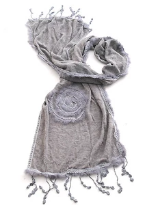 Écharpe Avec Broderie Escargot 180x40cm Foulards S-2020 - Bild 1 von 4
