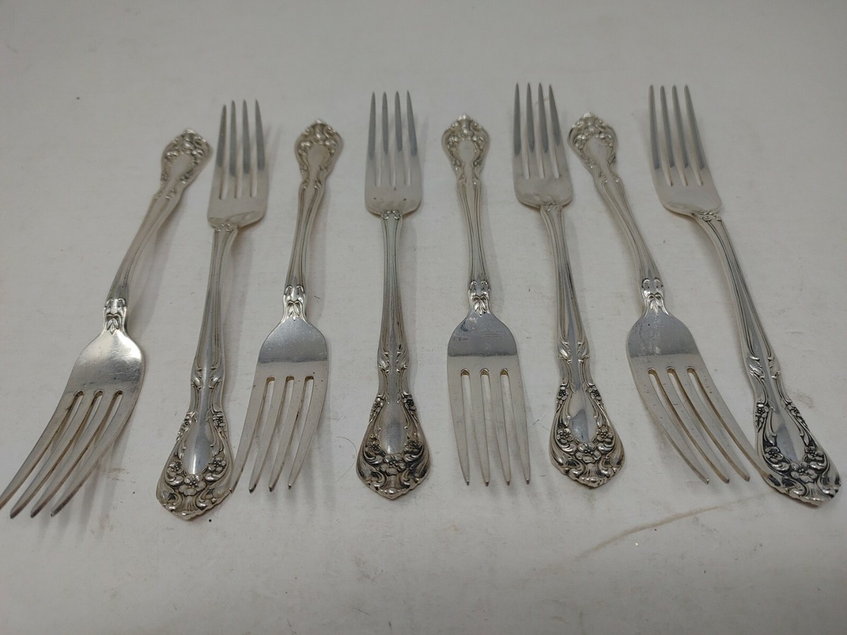 Alvin Chateau Rose Antique US Sterling Silver Flatware Sets