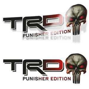 Calcomanías TRD para Tacoma 4x4 Racing Development Offroad Sticker Edición Punisher - Imagen 1 de 16