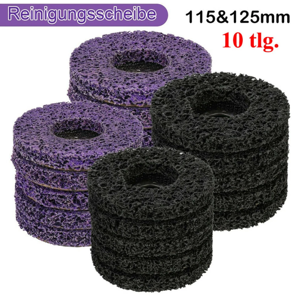 MARKENLOS 10x CSD Scheibe CBS Grob-Reinigungsscheibe 115/125mm Winkelschleifer Für Rostio