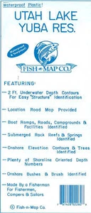Utah Lake Yuba Reservation Fishing Map - Picture 1 of 1
