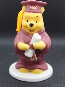 Disney Sri Lanka Winnie the Pooh Graduation Class of 2000 Porcelain Figurine 4"