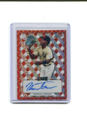 2022 Leaf Perfect Game Showcase Autographs Mojo Proof Kendall George Auto 1/1 - Image 1 of 2