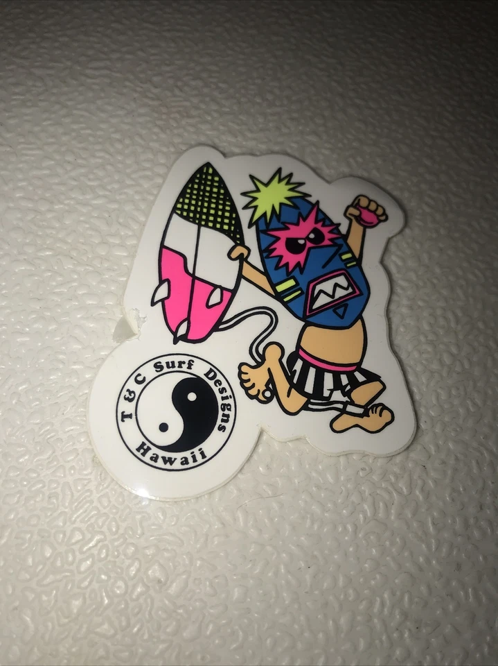 Vintage 80's original T&C  Surf Warrior sticker    NOS - Image 1 of 1