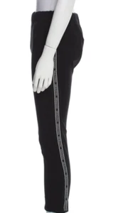 Auth NWT ERMANNO SCERVINO Black TRACK Sport PANTS with SIDE Stripe LOGO - Picture 1 of 3
