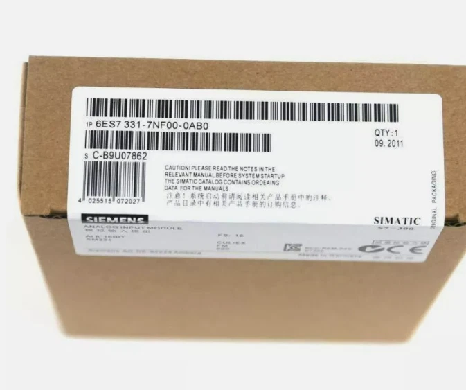6ES7331-7NF00-0AB0 1PCS NEW SIEMENS ANALOG INPUT MODULE 6ES7331-7NF00-0AB0 - Bild 1 von 1