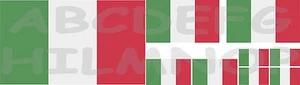 9 ADESIVI BANDIERA ITALIA ITALY FLAG AUTO IMPERMEABILI MOTO STICKERS VINILE - Picture 1 of 1