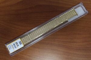 Hadley Roma MB7025Y 16-21mm Shiny Gold Stretch Stainless Watch Band Bracelet 013