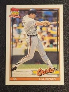 CAL RIPKEN JR 1991 TOPPS RB CARD 95 GAMES WITHOUT AN ERROR-MT CONDITION misprint - Picture 1 of 21