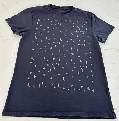 Havaianas Adult Cactus Saguaro T-Shirt Slim S Blue 100% Cotton Short Sleeve - Image 1 of 4