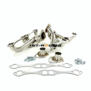 Exhaust Hugger Header for Chevy Small Block V8 265 283 305 307 327 350 383 1955- - Picture 1 of 5