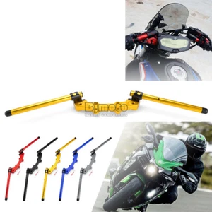 For 2014-2018 Yamaha MT07 FZ07 Clip on Handlebar Handle Bar Adapter Set 22mm - Picture 1 of 9