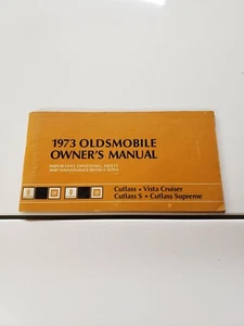 1973 Oldsmobile Owners Manual Cutlass S Supreme Vista Cruiser - Picture 1 of 3