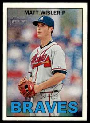 2016 Topps Heritage Matt Wisler #98 Atlanta Braves - Image 1 of 2