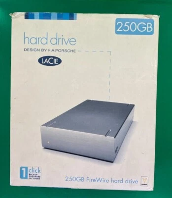 LaCie F.A Porsche 250GB External Portable Hard Drive ( 300703U ) Open Box - Image 1 of 4