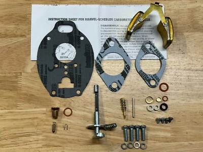 Kit de reparación de carburador básico Massey Harris 33 y 333 Marvel Schebler con flotador Foto 1 de 2
