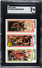 1980-81 Topps Cheeks/Johnson/Boone #66 SGC 7