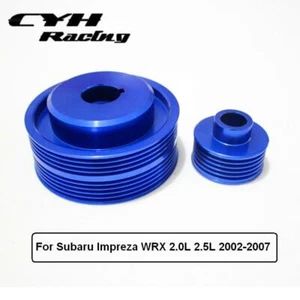 Polea de aluminio del eje de la manivela para Subaru Impreza WRX VER 7/8/9 2,0 L 2,5 L EJ20 - Imagen 1 de 3