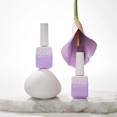 NUOVO! Komilfo Base Gomma Francese Extra Cover Base Nudo Beige Colore Rosa Latte 10ml - Immagine 1 di 2