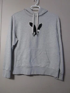 Adult Medium American Eagle Gray Hooded Sweatshirt Handwarmer Pocket - Picture 1 of 4