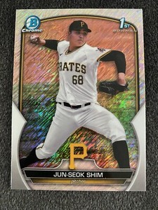 2023 Bowman Chrome Jun-Seok Shim #BCP-153 1st Shimmer Refractor