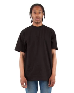 Shaka Wear Mens Short Sleeve Basic Plain Tee Max Heavyweight T-Shirt - SHMHSS - Picture 1 of 24