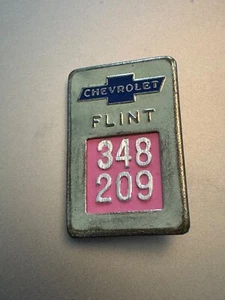 Rare Vintage Chevrolet Flint Employee ID BADGE - Picture 1 of 2