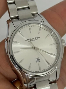 Reloj automático suizo Hamilton Jazzmaster H323150 para dama con esfera plateada 34 mm - Imagen 1 de 11