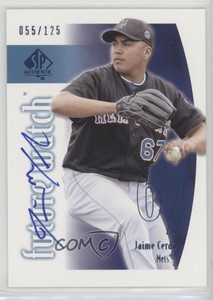 2002 SP Authentic Future Watch Limited /125 Jaime Cerda #153 Rookie Auto RC