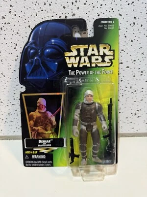 Figura de acción Kenner Star Wars Power of the Force 1997 Dengar nueva sellada Potf2 Foto 1 de 2