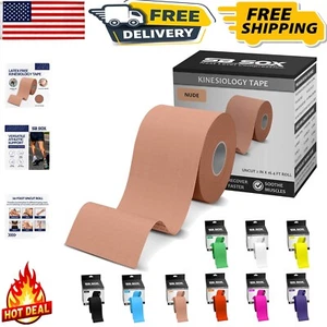 Gentle on Skin 16ft Kinesiology Tape Roll - Best Athletic Support for Muscles - Picture 1 of 8