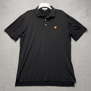 Peter Millar Sommer Komfort Poloshirt Herren Medium schwarz Golf Stretch bestickt - Bild 1 von 10