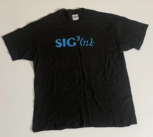 T-shirt vintage SIGGRAPH anni 90 capitoli professionali XL nera punto singolo CGI tech - Foto 1 di 6