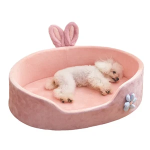 Soft Pet Bed Detachable Washable Dog Sleeping Very Soft Comfortable Warm Cat Mat - Picture 1 of 8