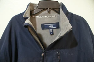 Men Izod Fleece-lined Heavy Duty Pullover Jacket,Navy Blue 1/4 Zip,1 Pocket-new! - Picture 1 of 2
