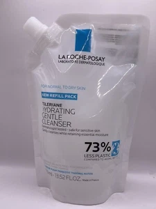 La Roche-Posay Toleriane Hydrating Gentle Cleanser Refill Pouch 13.52 oz Ex 2/27 - Picture 1 of 3