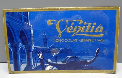-PLAQUE PUBLICITAIRE CARTONNEE CHOCOLAT GRANETIAS VENITIA (ANCIEN ESCOFFIER)  D - Photo 1/4