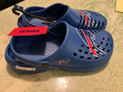 FOCO Buffalo Bills NFL Hombres Talla 9-10 Zueco Croc Zapatos Sin Cordones ¡NUEVOS con BILLETES ETIQUETADOS!! Foto 1 de 3